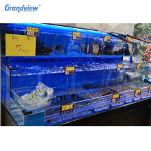 wholesale single layer 3 tier live fresh seafood tank aquarium for restaurant or supermarket